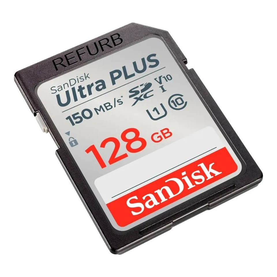 LOT 10x SanDisk - Ultra PLUS 128GB SDXC UHS-I Memory Card 150MB/s - Image 3 of 4