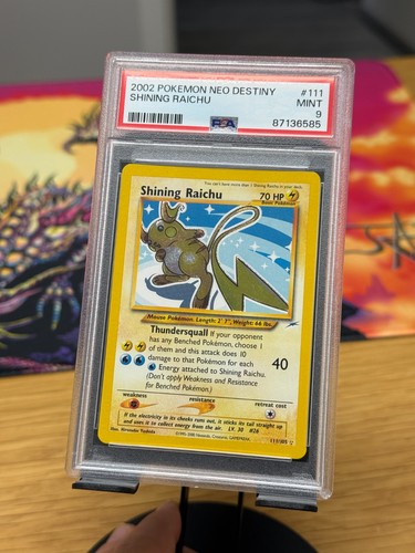 Shining Raichu (Unlimited) graded PSA 9 for sale on eBay