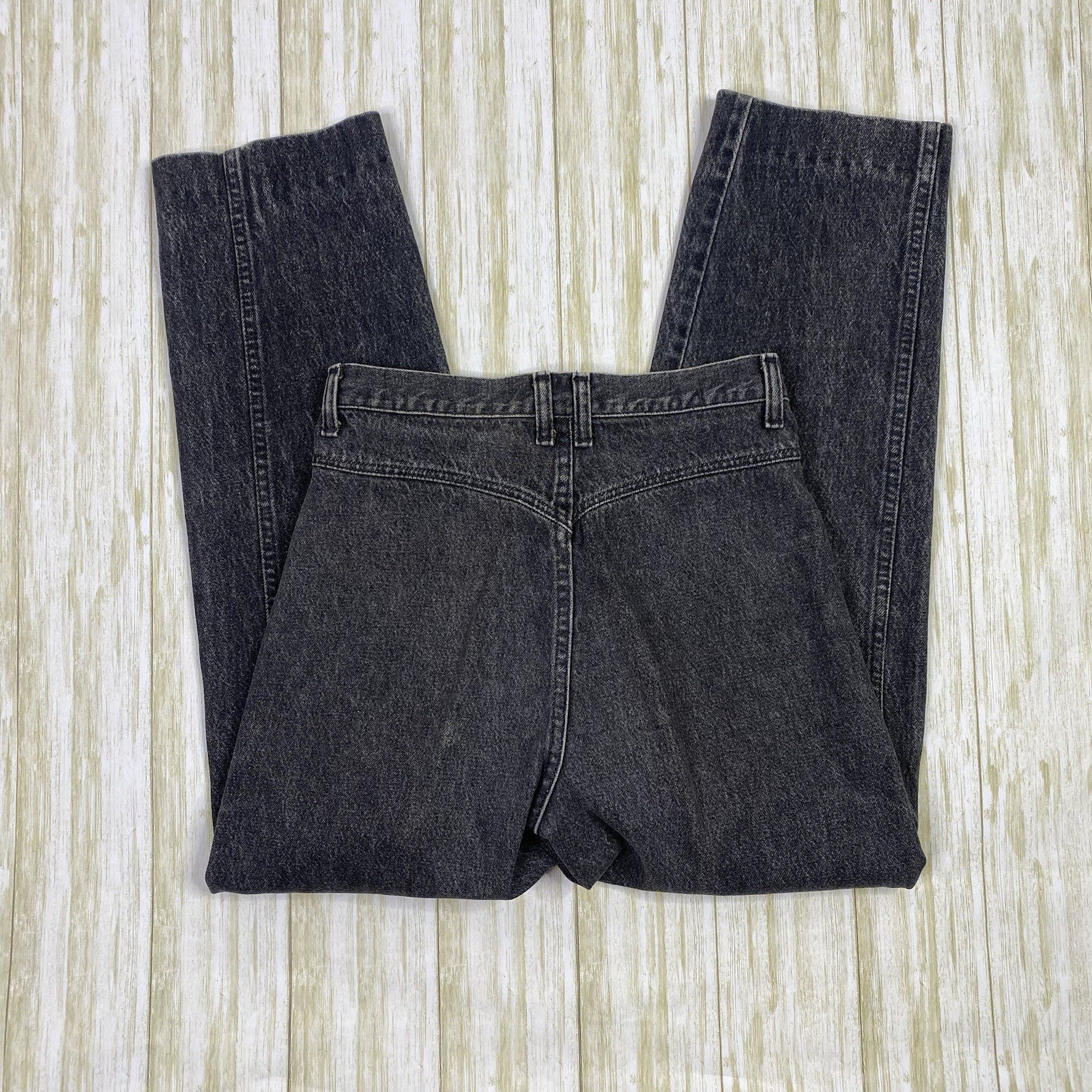 Vintage Wrangler Women’s Size 9/10 US 26 Black Bareback High Rise Denim Jeans image 8