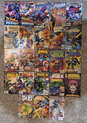 Onslaught Crossovers Lot Of 23 Final Avengers Fantastic Four Hulk Thor Iron Man