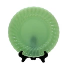Fire King / Anchor Hocking Jadeite 10” Dinner Plate Swirl Pattern In Ex. Cond.