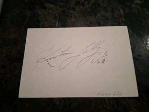 Kristen Lily Woman's Soccer Star 4x6 Index Card
