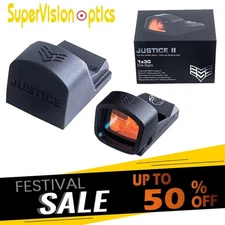 Swampfox Justice II 1x30 Justice 1x27 4 Reticle Red/Green Dot Optic Sight RMR