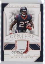 2018 National Treasures Century Materials Holo Silver 16/25 D'Onta Foreman 0i9z