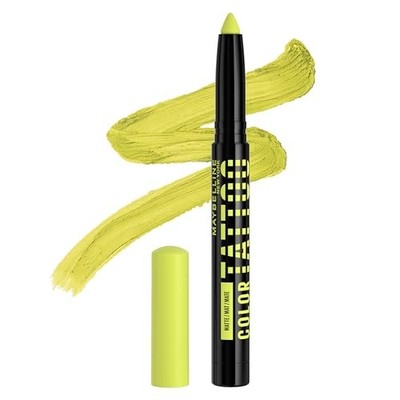 MAYBELLINE Color Tattoo Longwear Eye Shadow, I am Unexpected (Lime Green Matte)