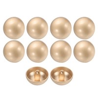 10 StüCk MetallknöPfe Zum NäHen,Rund,20Mm,Einzelloch,Zum Basteln,Goldfarben