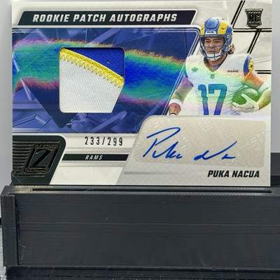 Panini 2023 Zenith Puka Nacua Rams Rookie Patch Auto #227 /299