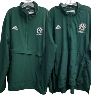Lot of 2 NW Missouri State Bearcats Jackets Mens 2XL Green Adidas Player Issued