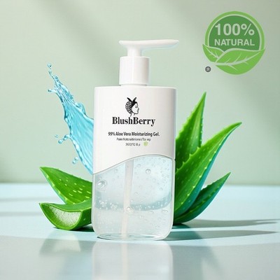 Organic aloe vera gel 350g natural hydrating soothing skin care moisturizer