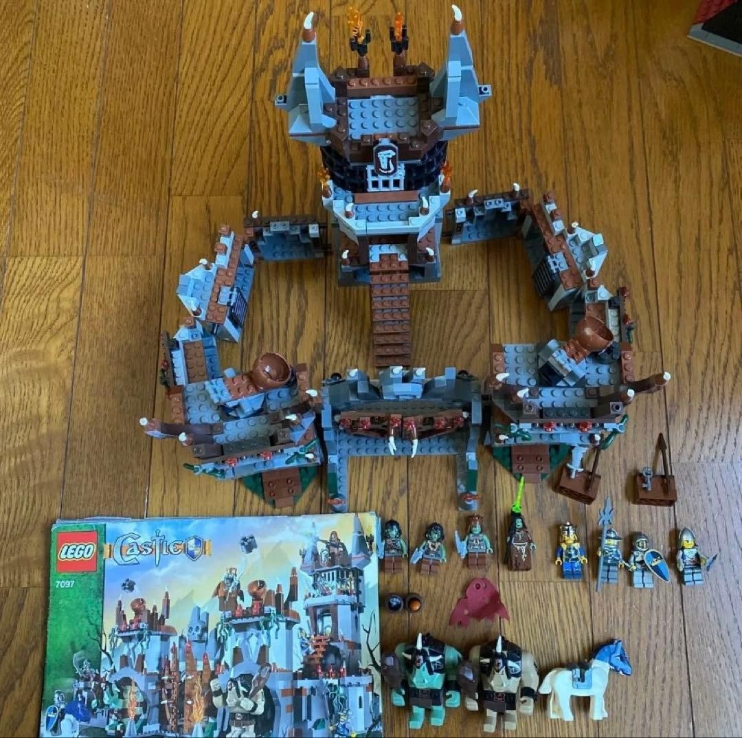LEGO Castle Fantasy Era Trolls' Mountain Fortress 7097 Used W