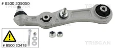 Outer Triscan 8500 235050 control arm, wheel suspension for Mercedes-Benz