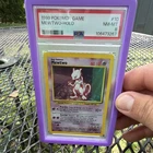Mewtwo 1999 Pokemon Base Set Holo Rare 10/102 PSA 8 Graded English