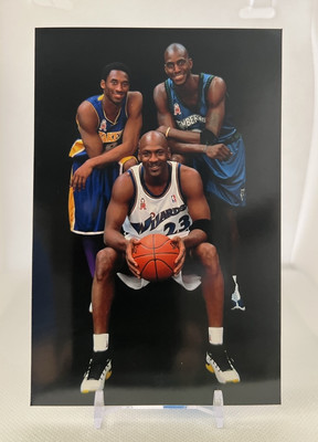 Michael Jordan Kobe Bryant & Kevin Garnett - 4x6 Photo - All Star