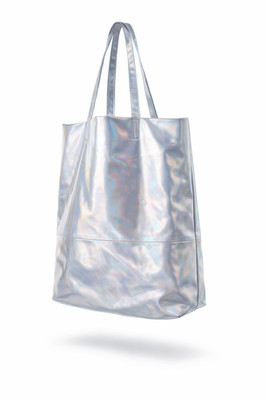 MARC CAIN Shopper Groß Damen Tasche silberfarben Casual-Look-Neuwertig