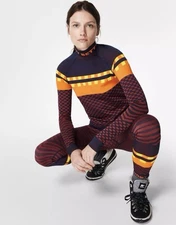 Sweaty Betty 2pc Base Layer Set Retro Medium Top/leggings EXCELLENT Snowy Betty