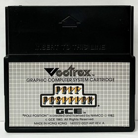 Vectrex Pole Position Complete CIB Video Game Cartridge Manual Overlay 1983 RARE