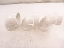 Lot of 3 Charlotte Pipe 90  Elbow 4" PVC DWV PVC003001400HA