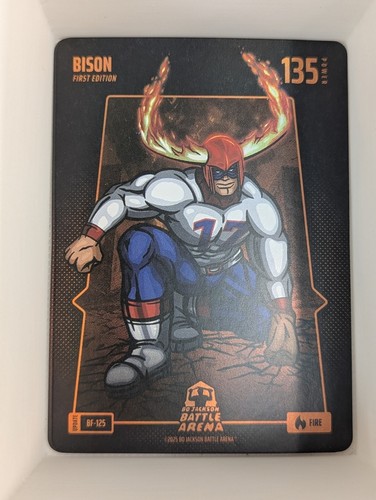 Bo Jackson Battle Arena Update FIRE BATTLE FOIL `BISON\' -JOSH ALLEN BF-125