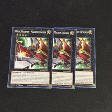 3x Heroic Champion - Magnum Excalibur - DUAD-EN044 - Common