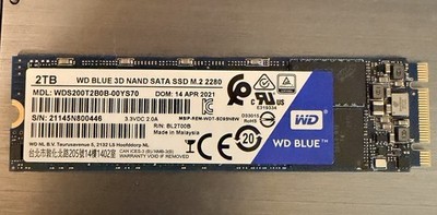 2TB WD Blue WDS200T2B0B-00YS70 2 TB Solid State Drive - M.2 2280 Internal - SATA