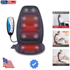 Massage Seat Cushion with Heat - Extra Memory Foam Support Pad in Neck and Lu...