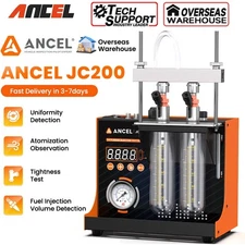 ANCEL JC200 Fuel Injector Cleaner Tester Ultrasonic Injector Cleaning Machine