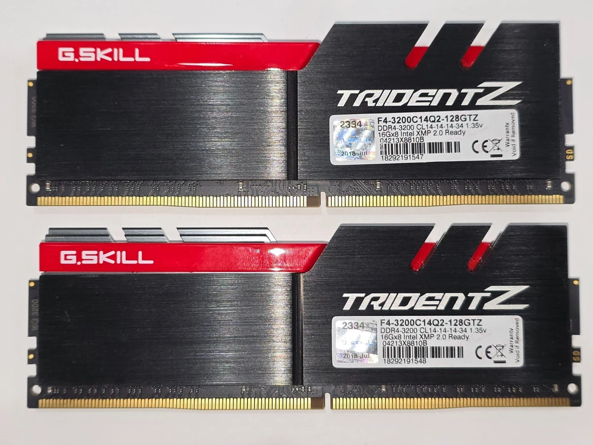 ✓✓ G.SKILL TridentZ 32GB (2x16GB) 3200 MHz *14-14-14-34* (B-Die