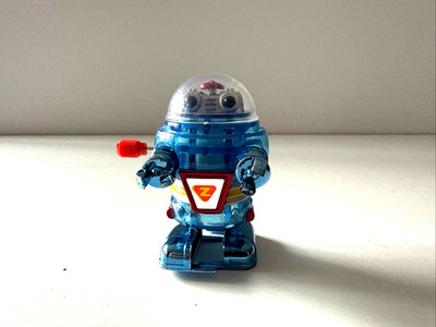 TOMY WIND UPS RASCAL ROBOTER in seltener Farbgebung