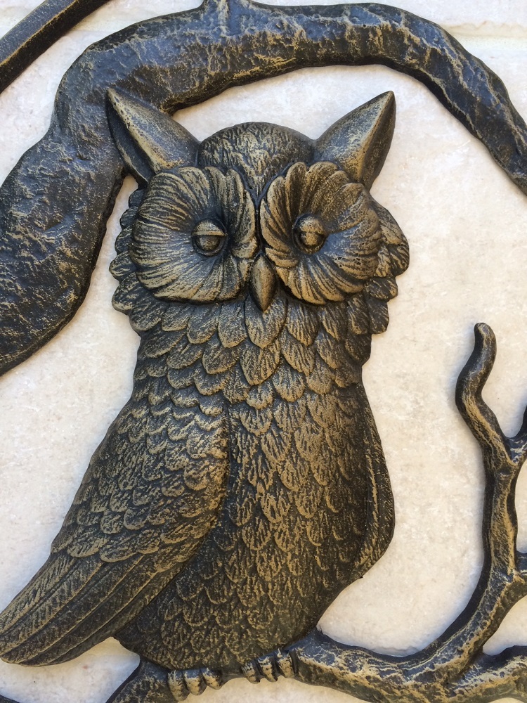 Owl Garden Wall Hanging Metal Bird Wall Art Plaque SPI Home 34139 725739341391 eBay