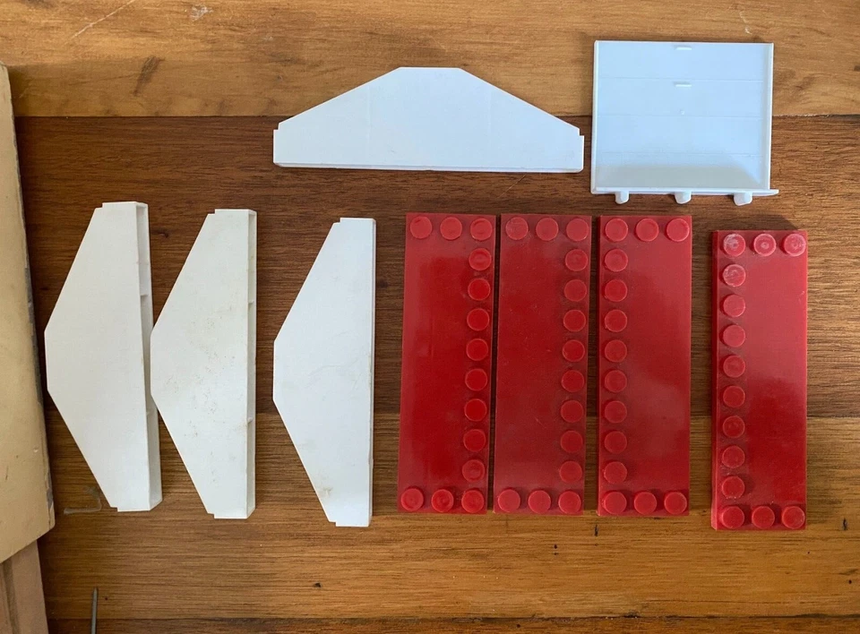 Vintage Lego Exin Arquitectura Castillos Architecture Castle Blok Block Wood Box - Image 4 of 4