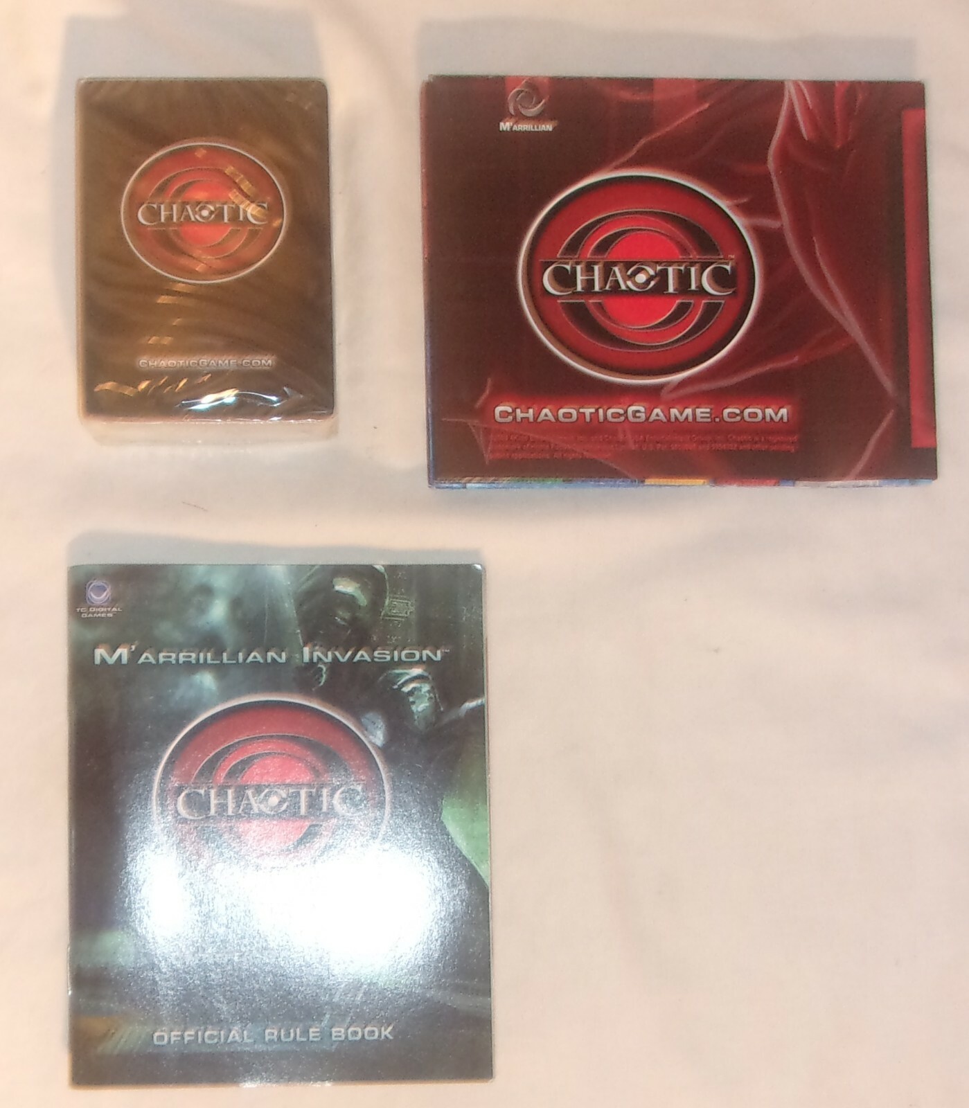 CHAOTIC TRADING CARD GAME SEALED DECK, MAP, RULE BOOK FIRST EDITION M