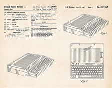 Steve Jobs 1986 Computer Apple Macintosh Patent Art Print Drawing - Frame Ready