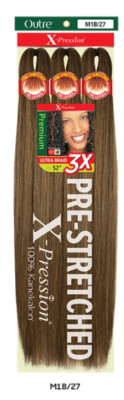 Outre X-Pression Premium M4/27/30 Ultra Braid 3X - 52'' Stretched Layered