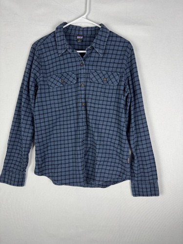 Patagonia Shirt Womens Medium Plaid Flannel Organic Cotton Colorful Button Up - Picture 3 of 8