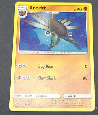 Anorith 111/236 Uncommon Pokemon Sun & Moon Cosmic Eclipse