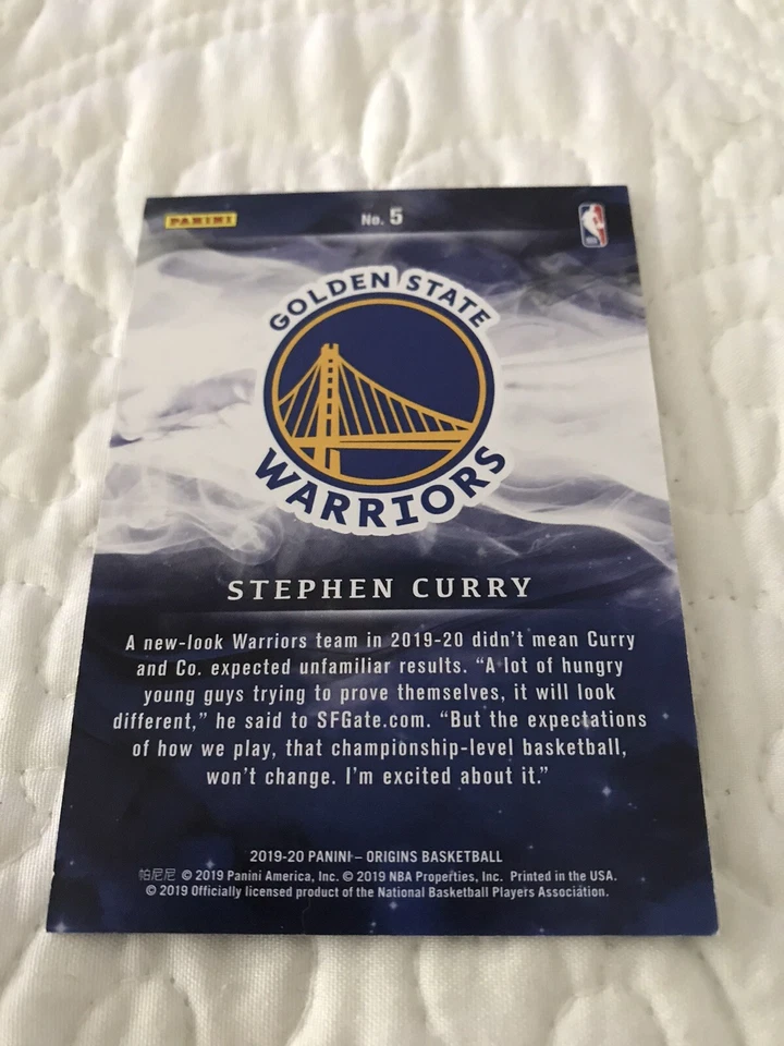 2019-20 panini origins basketball Stephen Curry Red Parrallel 🔥 Variation - Image 2 of 2