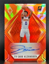 2020-21 Panini Chronicles Phoenix Rookie Autographs Red PH-TSA Ty-Shon Alexander