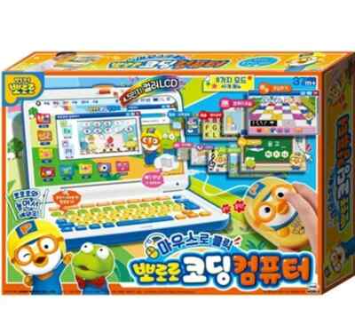 Pororo Coding Computer Toy Color LCD  Game Study Korean Music Toy Kids 뽀로로 코딩컴퓨터