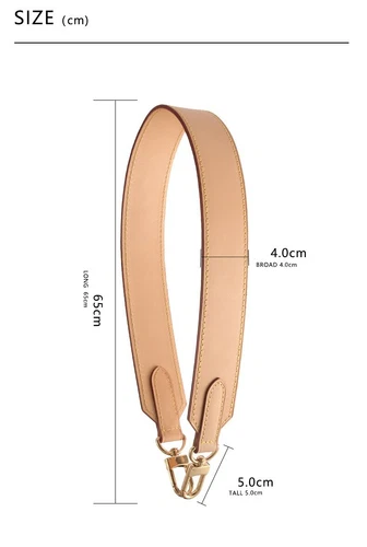 Bandoulière en cuir vachetta naturel 40 remises mm de remplacement pour Loui Vuitton 25