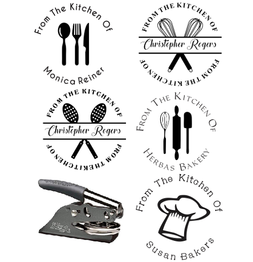 Custom Kitchen Hand held Embosser-Custom Hand held Name Address Embosser