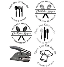 Custom Hand held Embosser-Custom Kitchen  Hand held Name Address Embosser