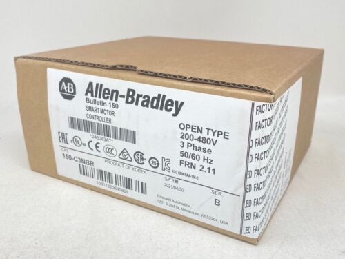 FABRYCZNIE NOWY Allen Bradley SMC-3 150-C3NBR Inteligentny kontroler silnika Seria A - Zdjęcie 1 z 2