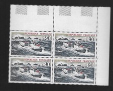 1974 Timbre France histoire sauvetage en mer  bloc de 4  N° 1791 neuf **  "