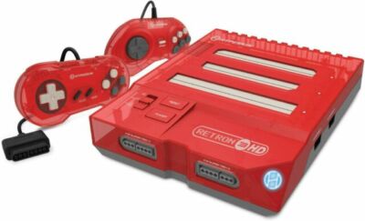 Hyperkin RetroN 3 HD Console for NES, SNES,Super Famicom, Genesis/Mega Drive Red