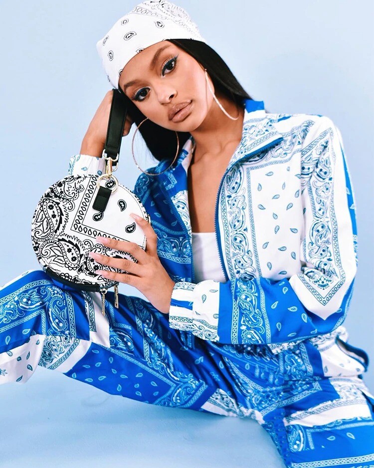 Bandana Print Two Piece Set Hip Hop Street Long Sleeve Bandana Print Two Piece Set Hip Hop Street Long Sleeve