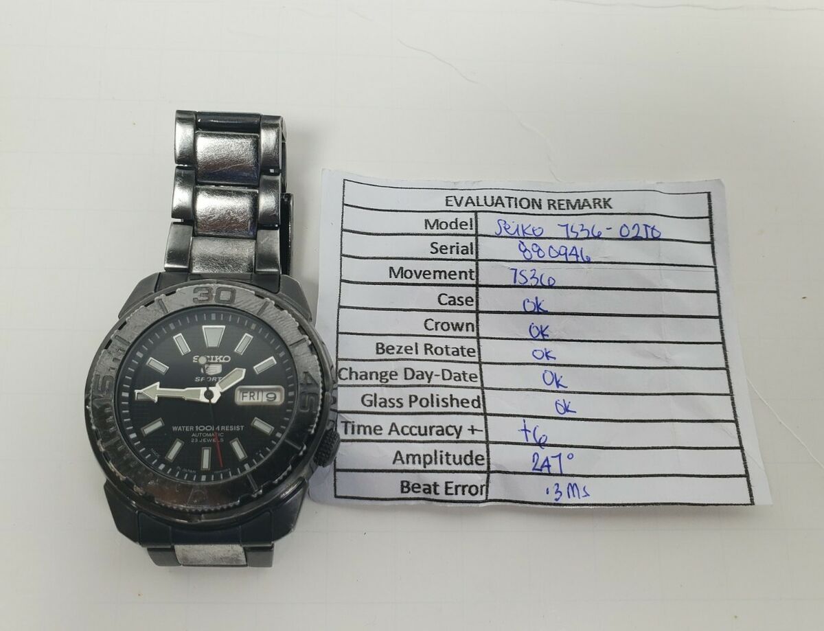 Seiko 5 Sports SNZE99 Automatic Watch 7S36-02T0 23 jewel | eBay Seiko 5 Sports SNZE99 Automatic Watch 7S36-02T0 23 jewel | eBay