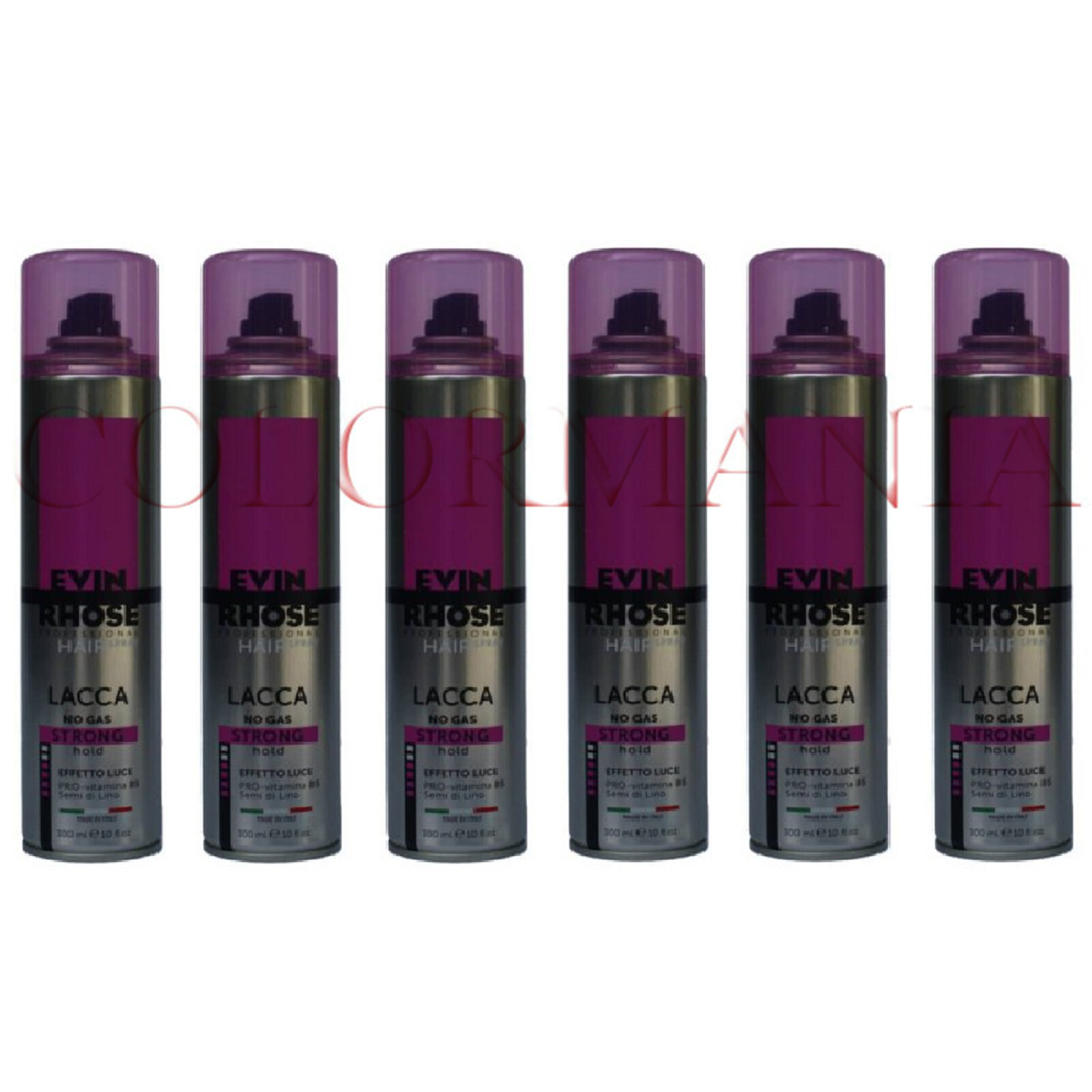 Stock 6x Lacca Evin Rhose Strong No Gas 300ml - Tenuta 4 Professionale