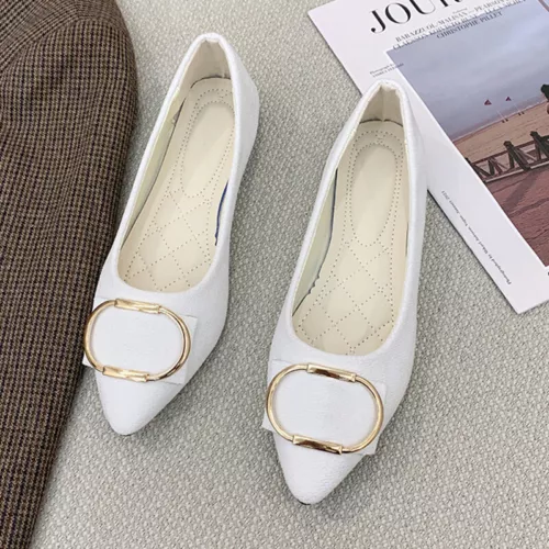 Bequemer modischer eleganter Damenschuh rutschfest flache Schuhe Slipper flache Party - Bild 14 von 75