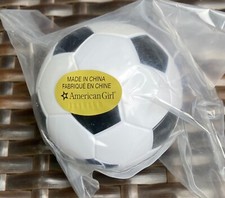 Balón de fútbol American Girl nuevo blanco y negro