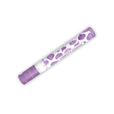 12 x Konfettikanonen Rosenblätter lila - Hochzeit Konfettiregen Party Popper